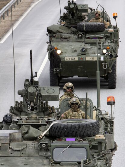 Dragoon Ride US Army convoy in Latvia