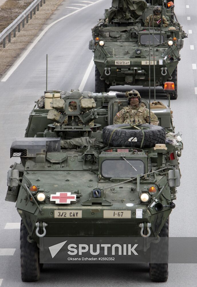 Dragoon Ride US Army convoy in Latvia
