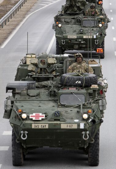 Dragoon Ride US Army convoy in Latvia