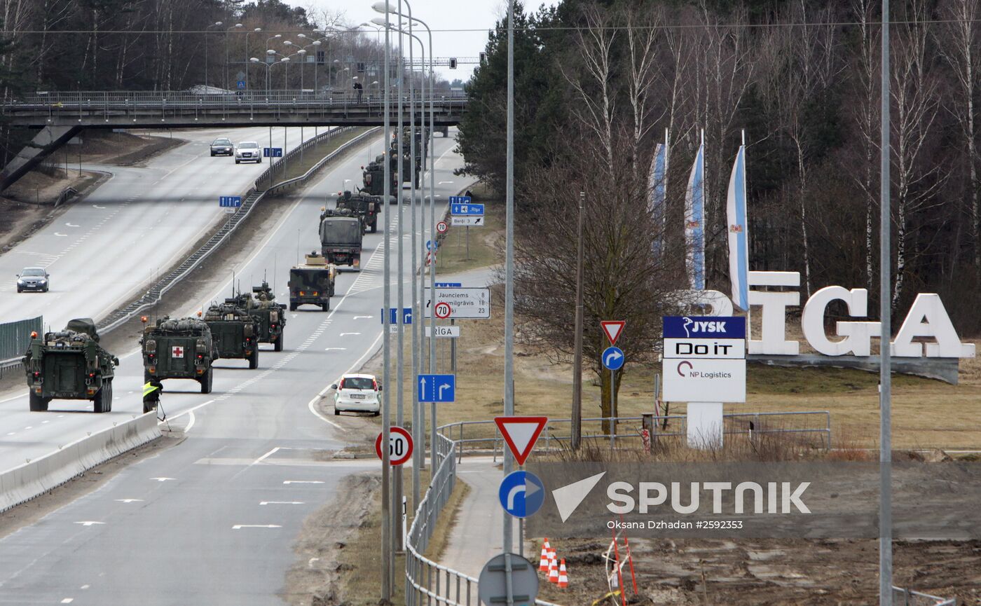 Dragoon Ride US Army convoy in Latvia