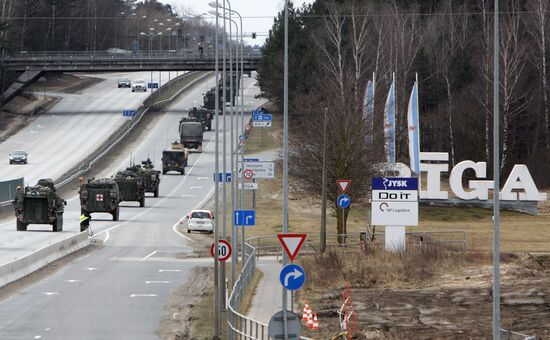 Dragoon Ride US Army convoy in Latvia