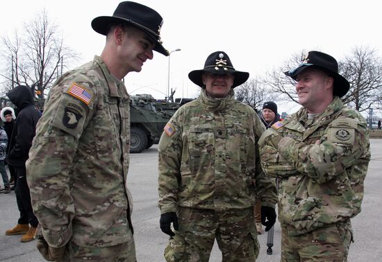 Dragoon Ride US Army convoy in Latvia