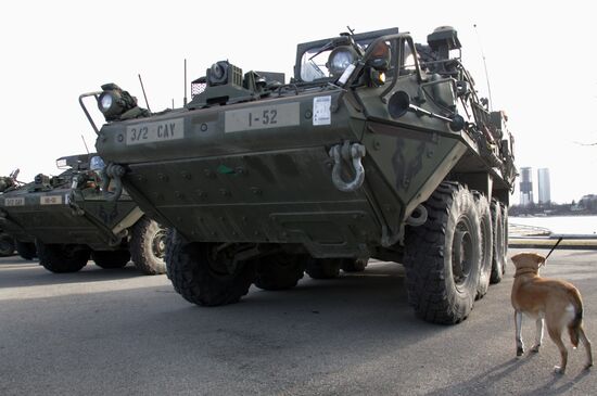 Dragoon Ride US Army convoy in Latvia