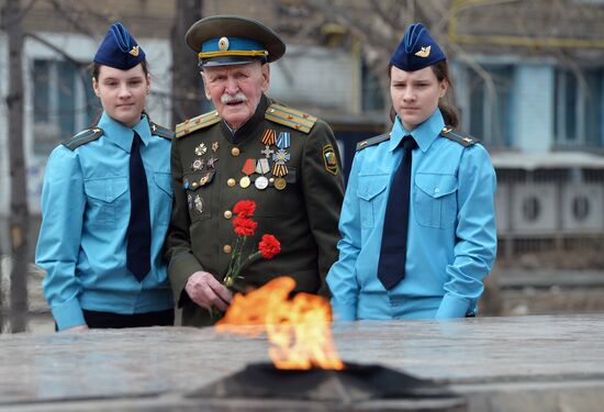 Great Patriotic War veteran Mikhail Rezepin