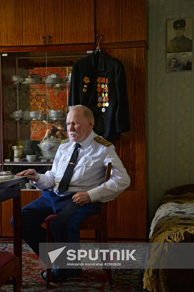 Great Patriotic War veteran Mikhail Rezepin