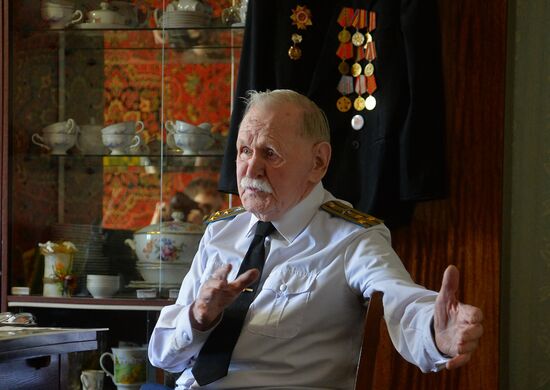 Great Patriotic War veteran Mikhail Rezepin