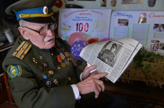 Great Patriotic War veteran Mikhail Rezepin