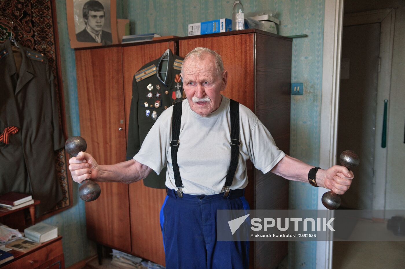 Great Patriotic War veteran Mikhail Rezepin