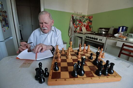 Great Patriotic War veteran Mikhail Rezepin