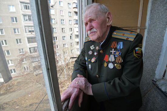 Great Patriotic War veteran Mikhail Rezepin