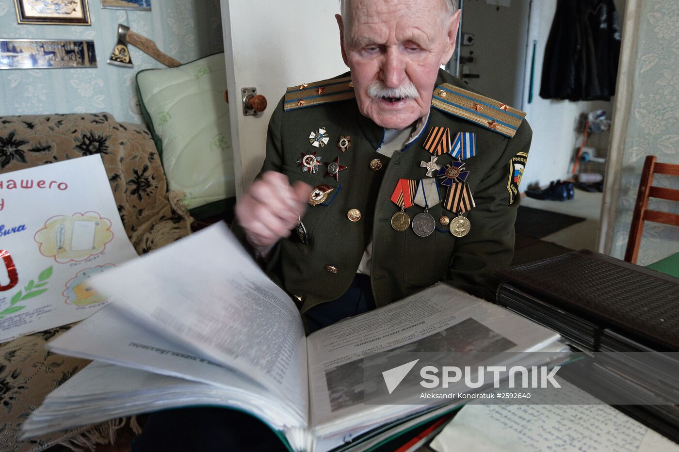 Great Patriotic War veteran Mikhail Rezepin