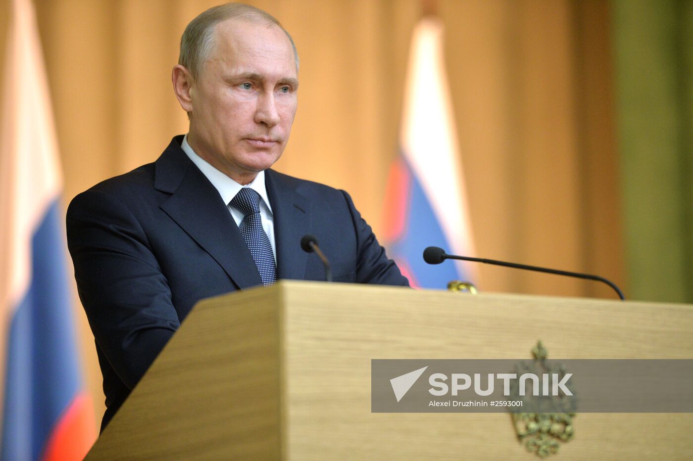 President Vladimir Putin at expanded meeting of board of Russian Prosecutor General's Office