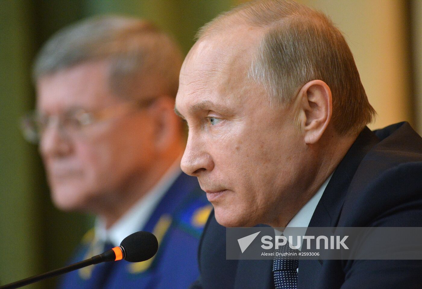 President Vladimir Putin at expanded meeting of board of Russian Prosecutor General's Office