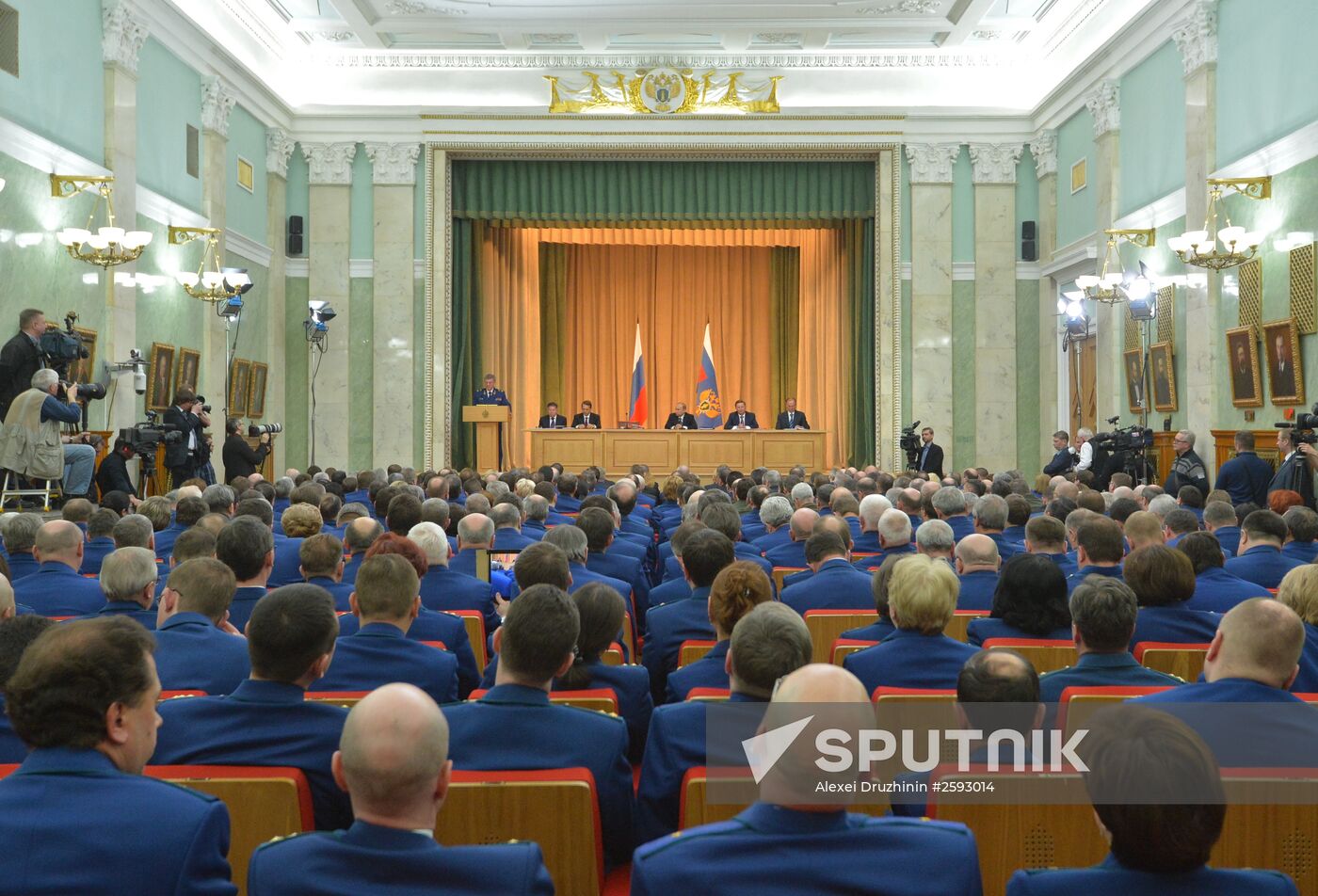 President Vladimir Putin at expanded meeting of board of Russian Prosecutor General's Office
