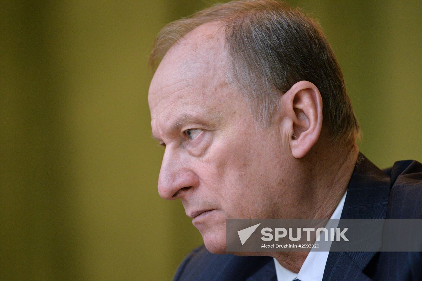 March 24, 2015. Secretary of the Russian Security Council Nikolai Patrushev at an expanded meeting of the board of the Russian Prosecutor General's Office attended by President Vladimir Putin. Location: Russia, Moscow. Author: Alexei Druzhinin/Sputnik. President Vladimir Putin at expanded meeting of board of Russian Prosecutor General's Office