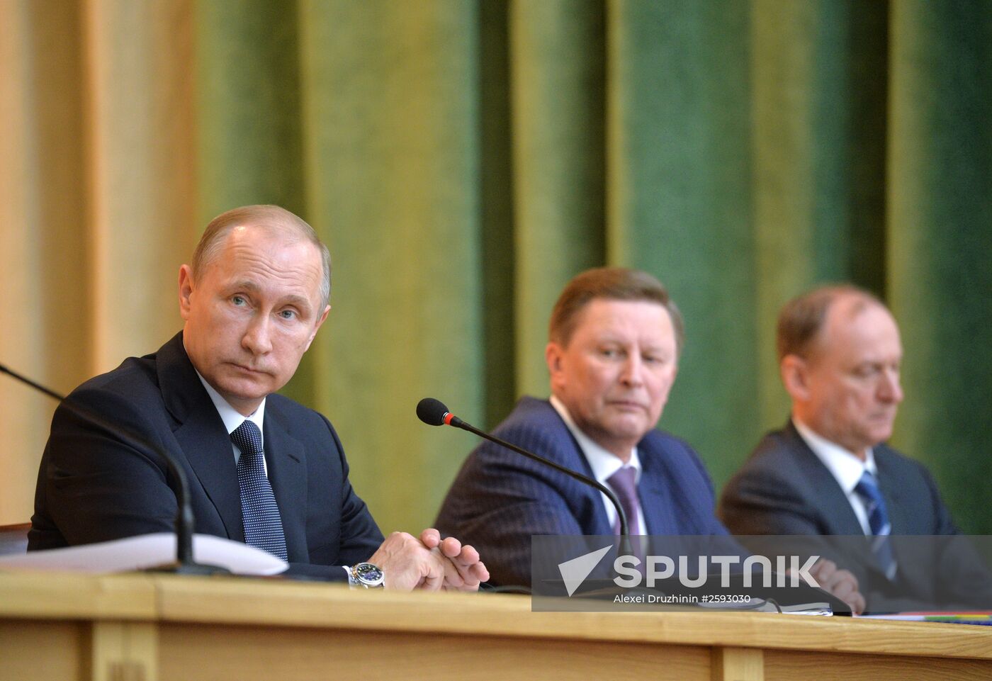 President Vladimir Putin at expanded meeting of board of Russian Prosecutor General's Office