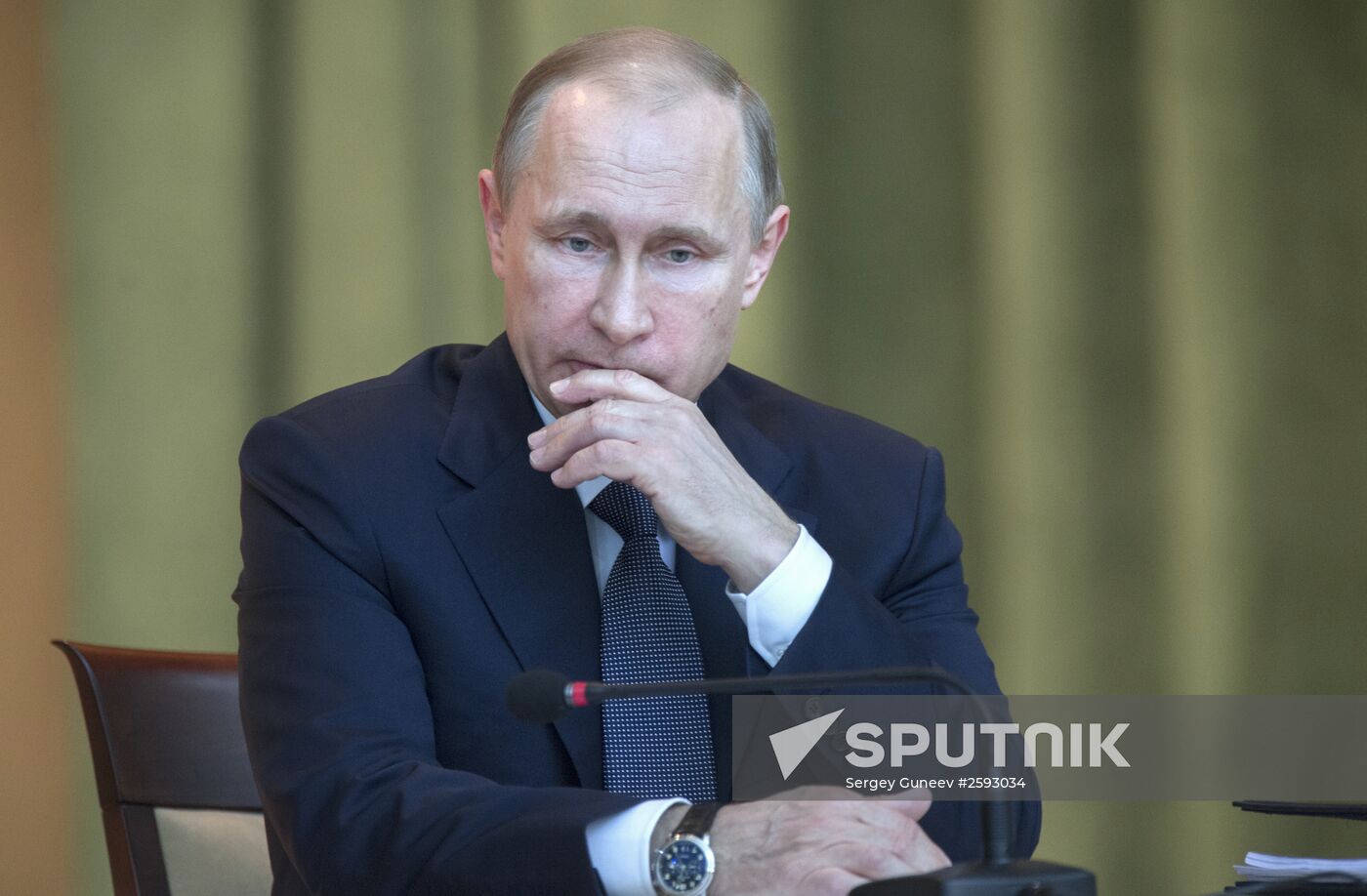 President Vladimir Putin at expanded meeting of board of Russian Prosecutor General's Office