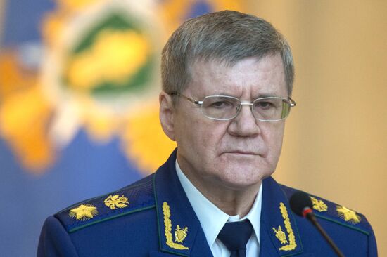 President Vladimir Putin at expanded meeting of board of Russian Prosecutor General's Office