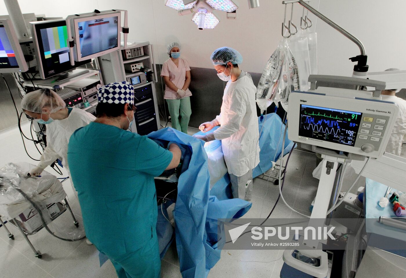 Operation assisted by Da Vinci Surgical System in Vladivostok