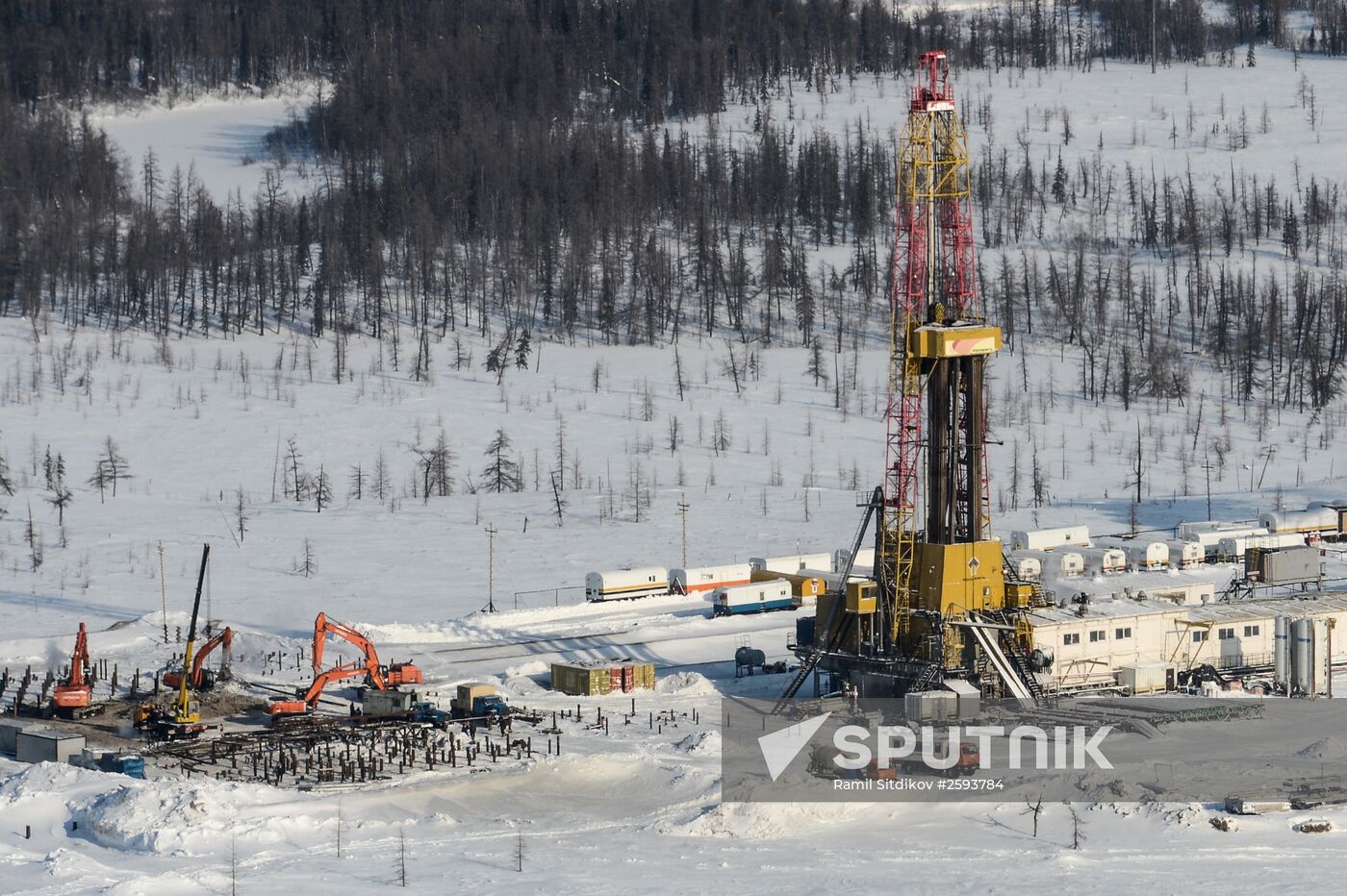 Vankor oil and gas field in Krasnoyarsk Territory