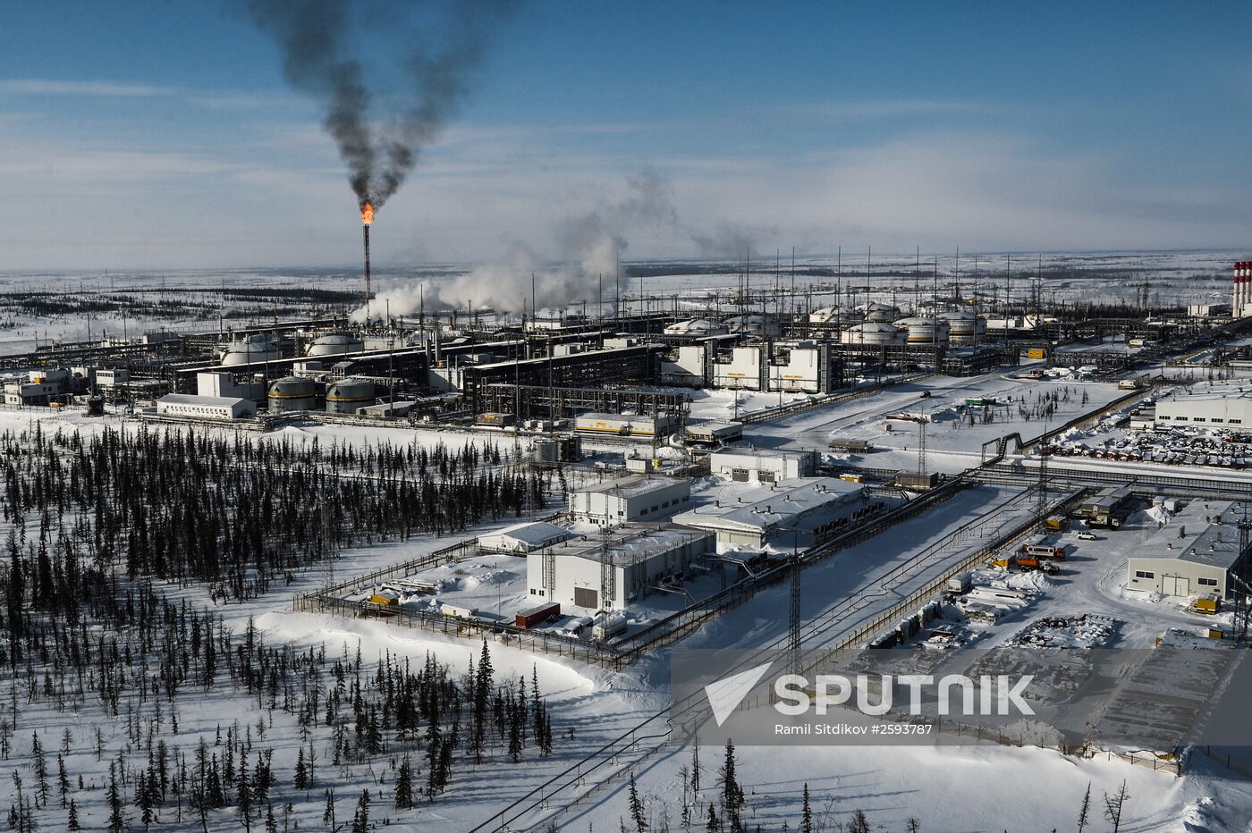 Vankor oil and gas field in Krasnoyarsk Territory