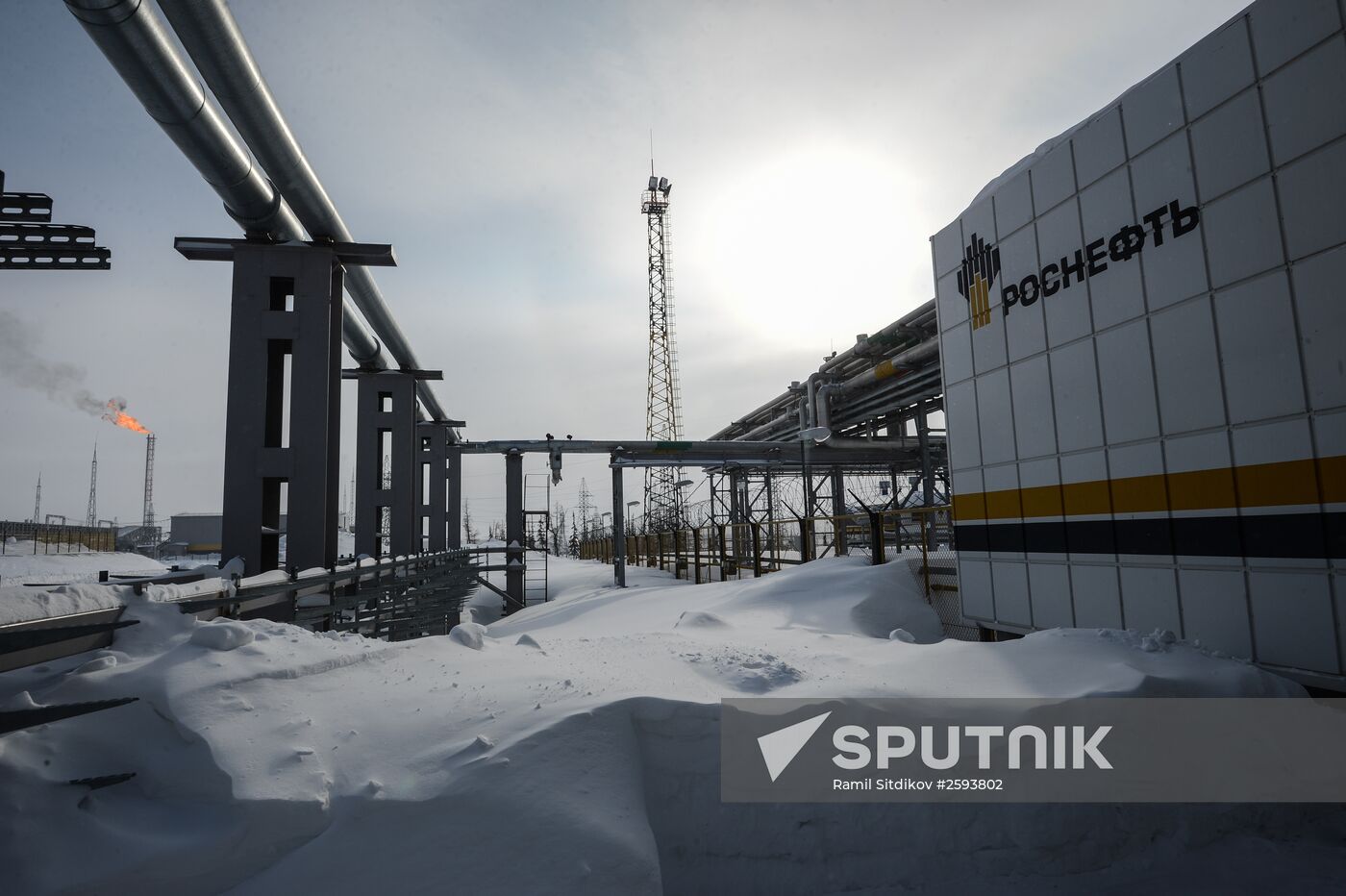 Vankor oil and gas field in Krasnoyarsk Territory