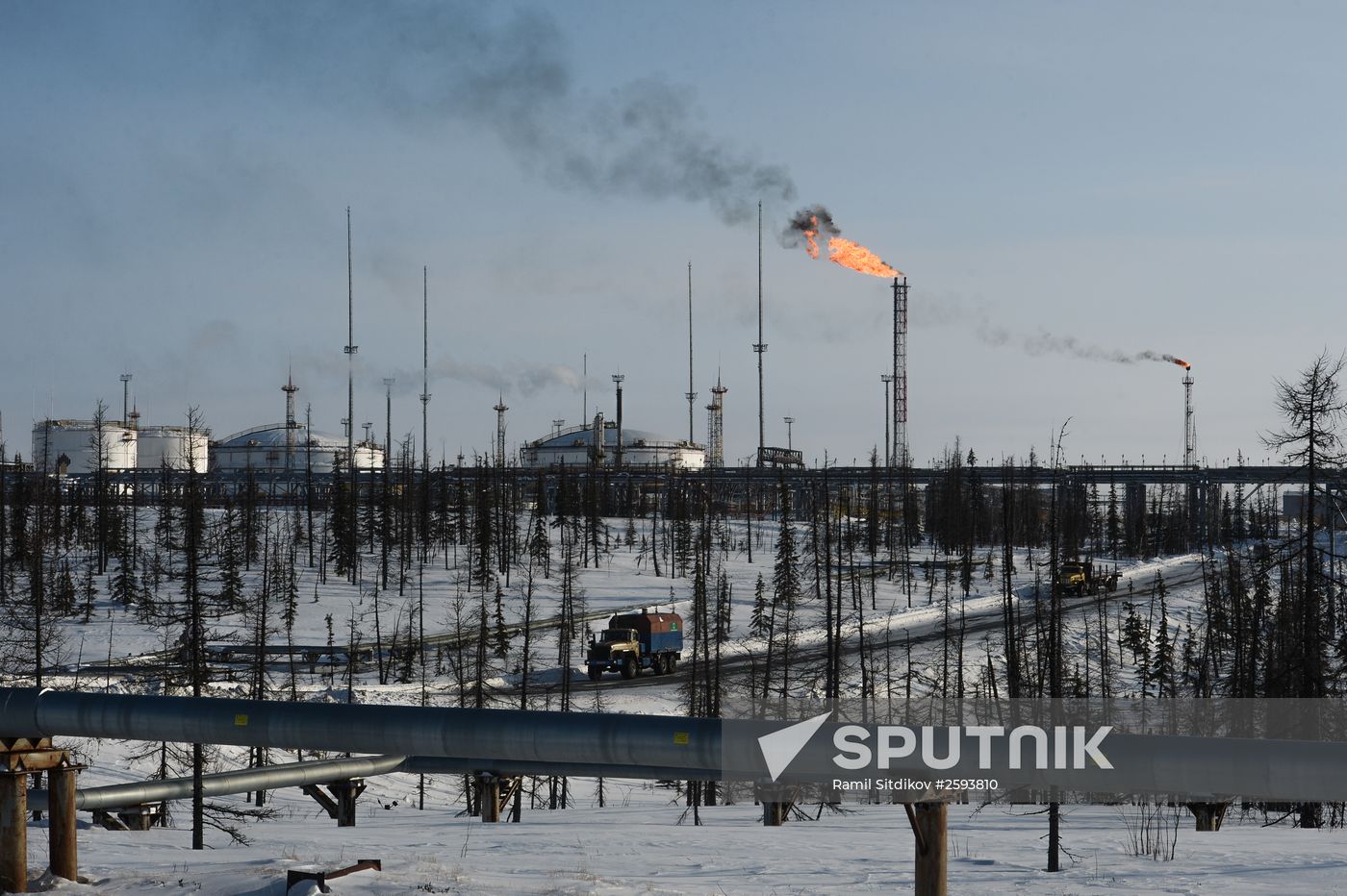 Vankor oil and gas field in Krasnoyarsk Territory