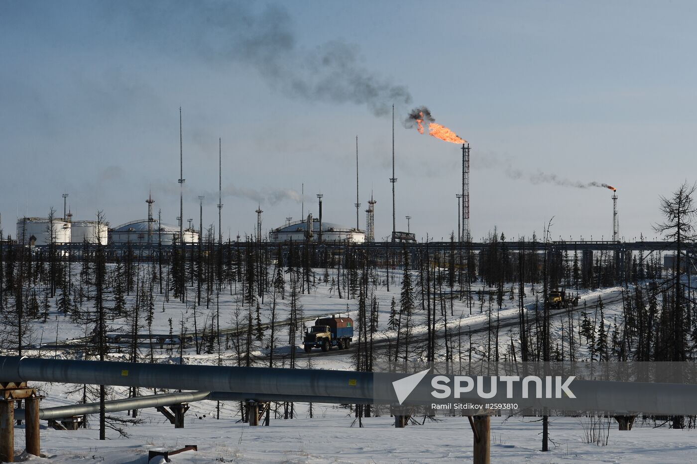 Vankor oil and gas field in Krasnoyarsk Territory