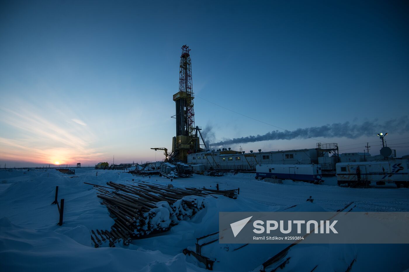 Vankor oil and gas field in Krasnoyarsk Territory
