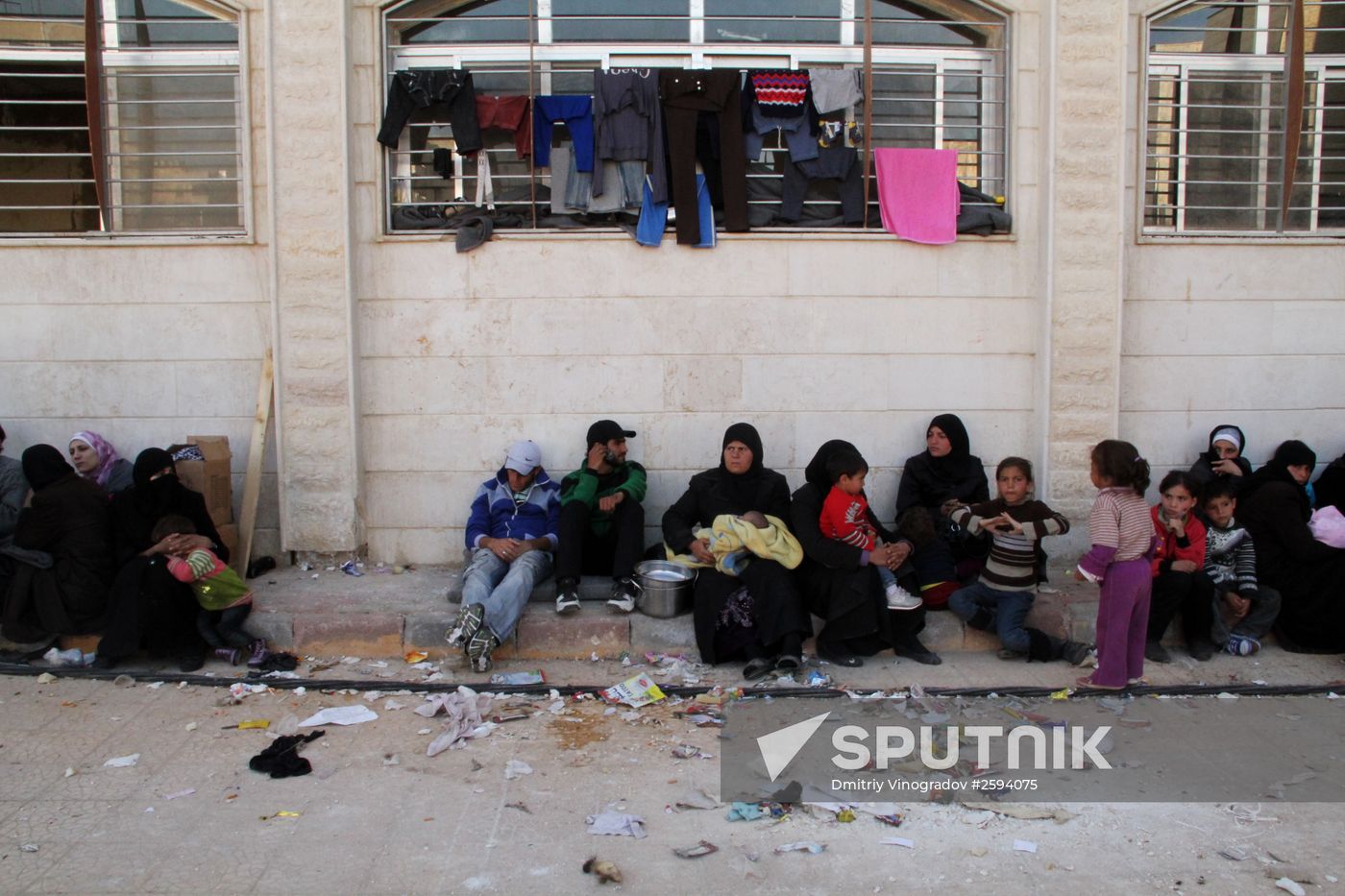 Syrian refugees in Damascus