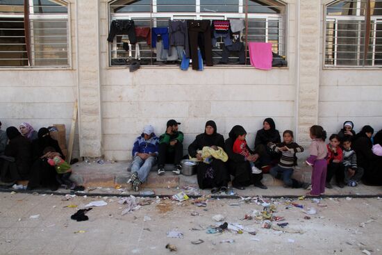 Syrian refugees in Damascus