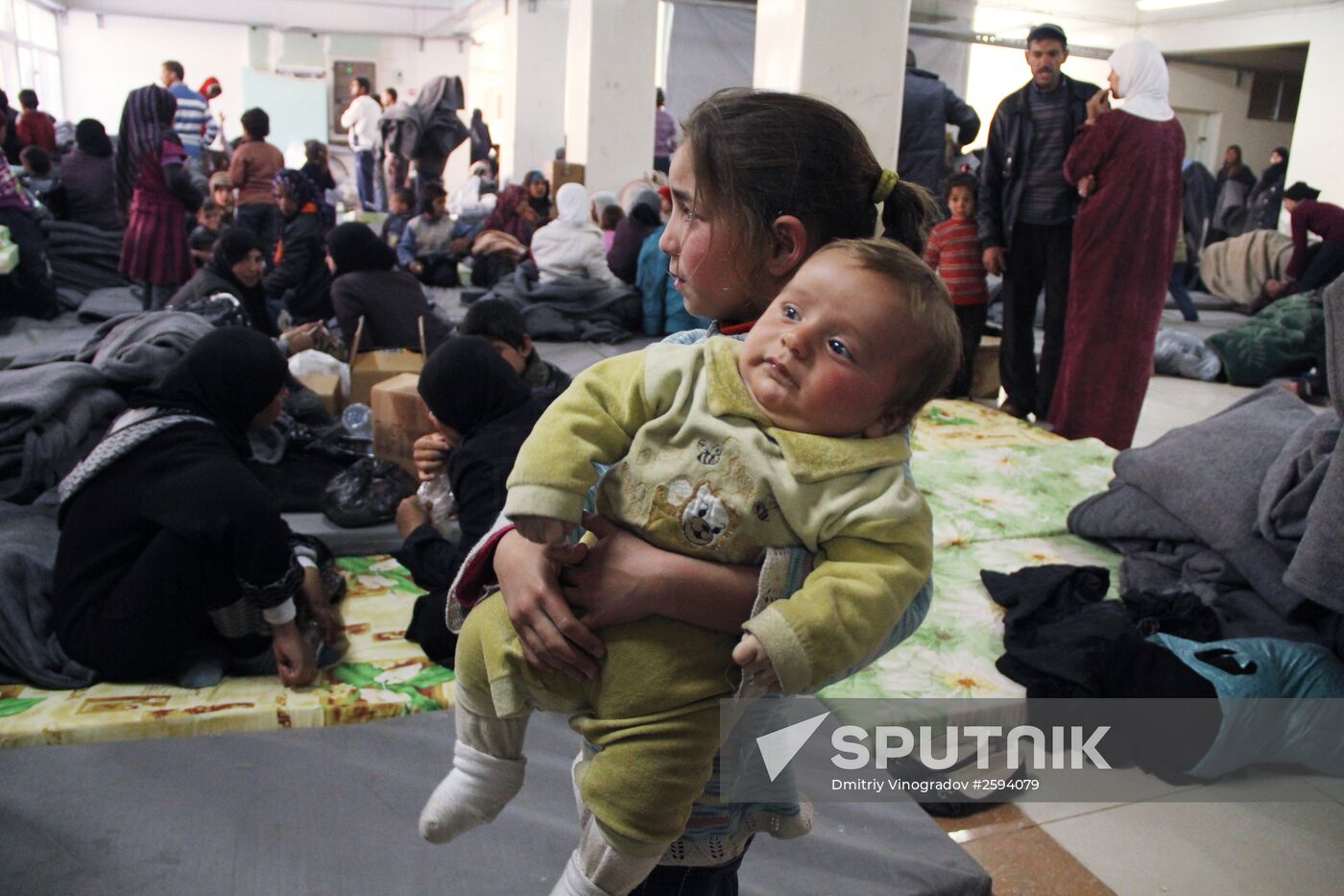 Syrian refugees in Damascus