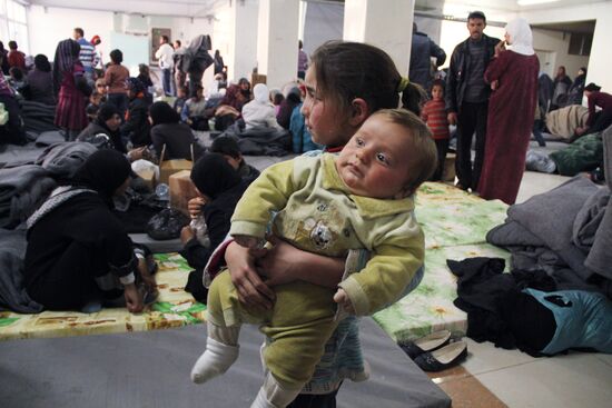 Syrian refugees in Damascus