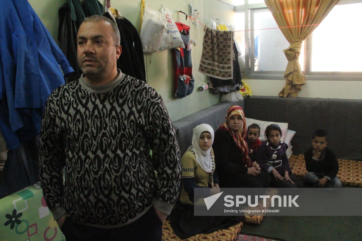 Syrian refugees in Damascus