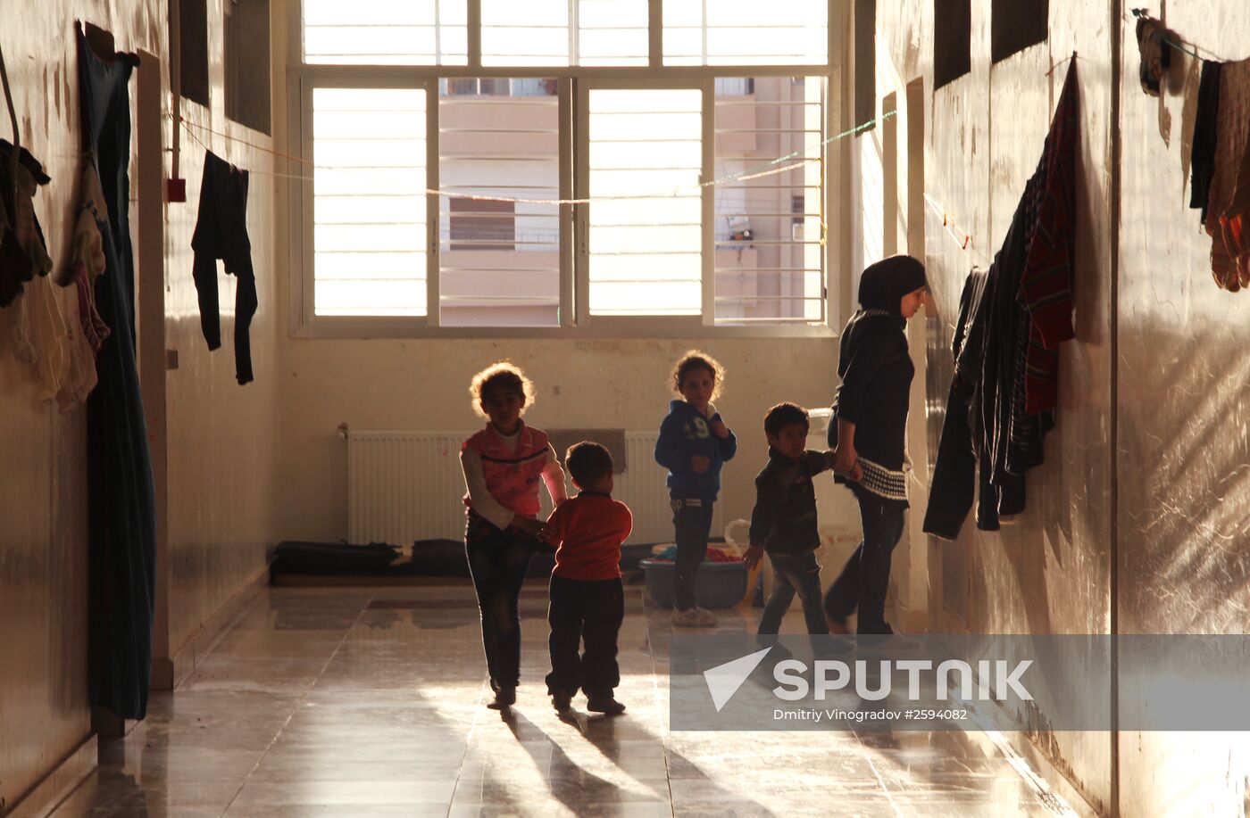 Syrian refugees in Damascus