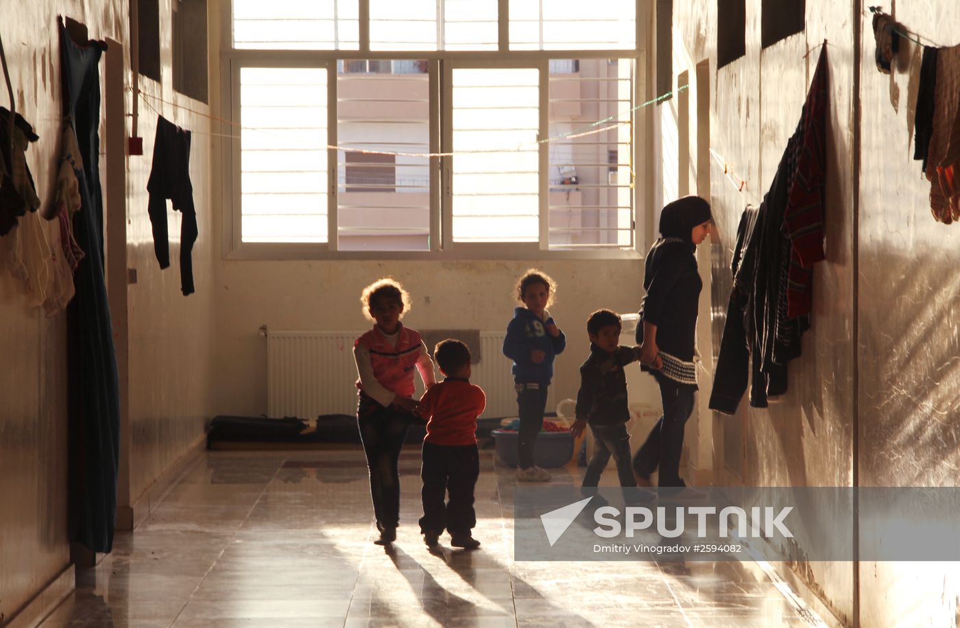 Syrian refugees in Damascus