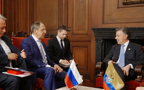 Russian Foreign Minister Sergei Lavrov's visit to Colombia