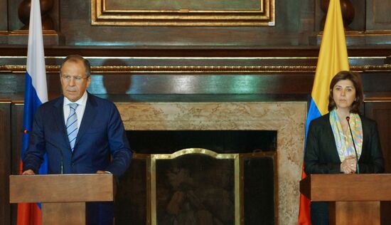 Russian Foreign Minister Sergei Lavrov's visit to Colombia
