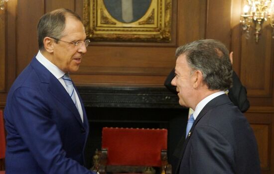 Russian Foreign Minister Sergei Lavrov's visit to Colombia