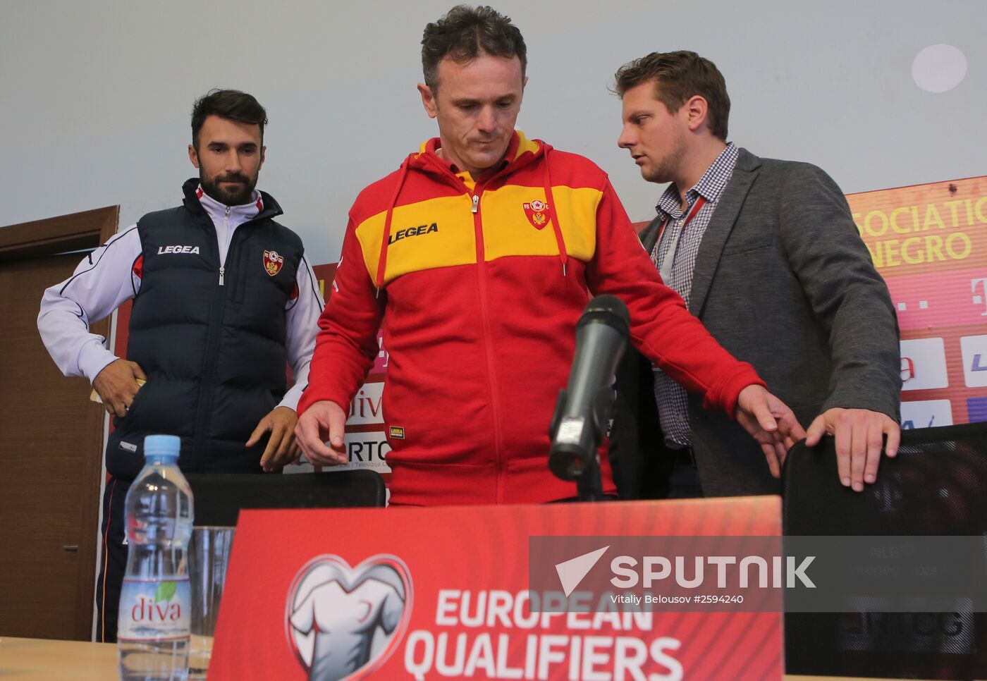 News conference with Montenegro national football team head