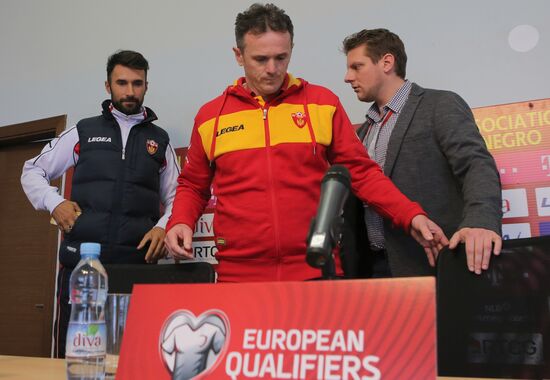 News conference with Montenegro national football team head