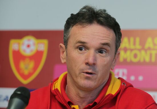 News conference with Montenegro national football team head