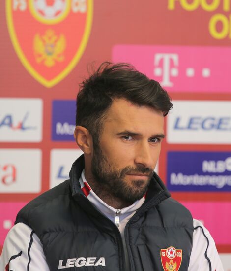 News conference with Montenegro national football team head coach