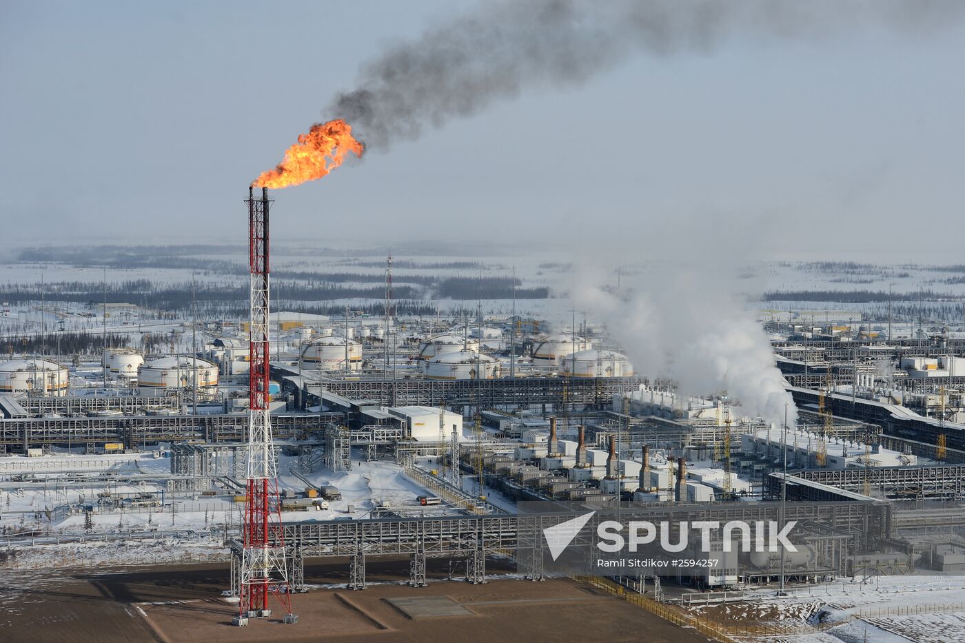 Vankor oil and gas field in Krasnoyarsk Territory