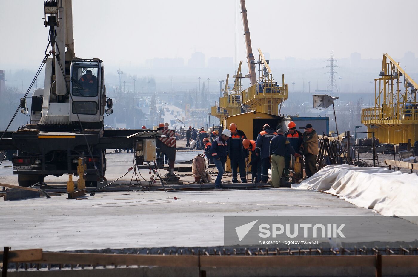 Construction of new bridge in Rostov-on-Don