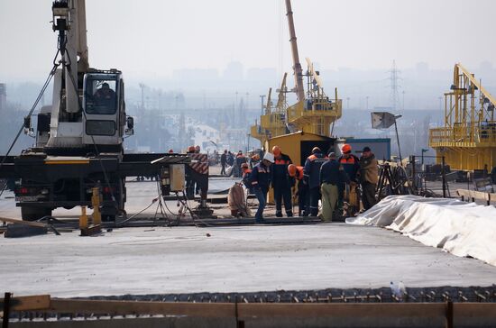 Construction of new bridge in Rostov-on-Don
