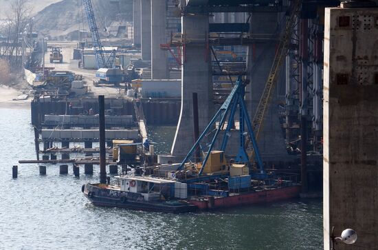 Construction of new bridge in Rostov-on-Don