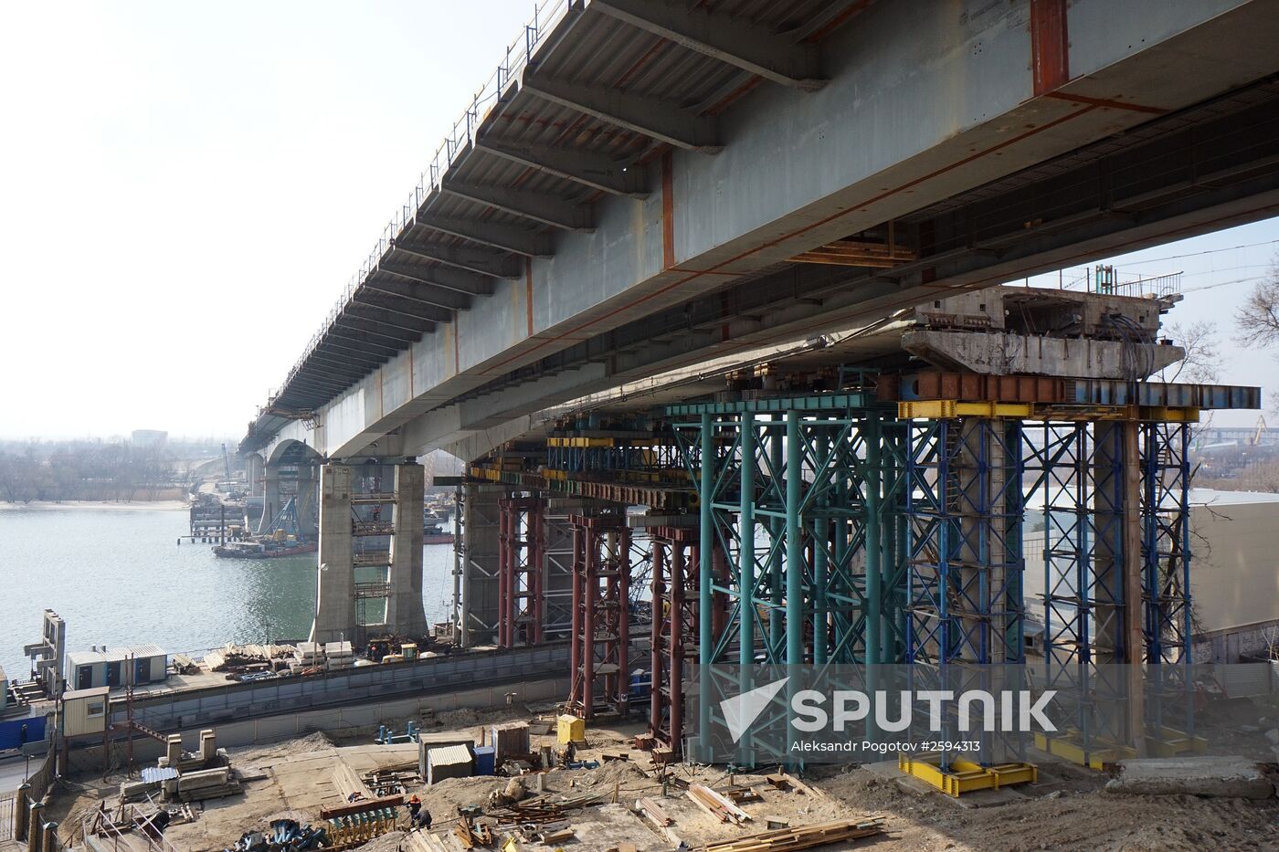 Construction of new bridge in Rostov-on-Don