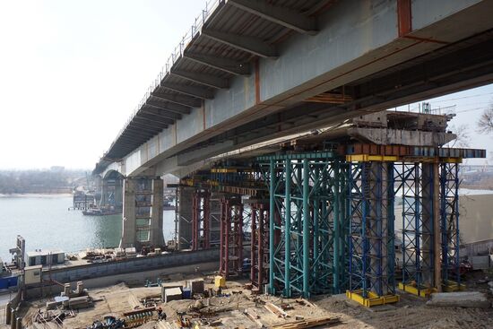 Construction of new bridge in Rostov-on-Don