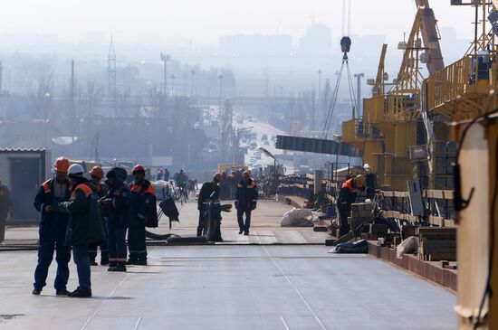 Construction of new bridge in Rostov-on-Don